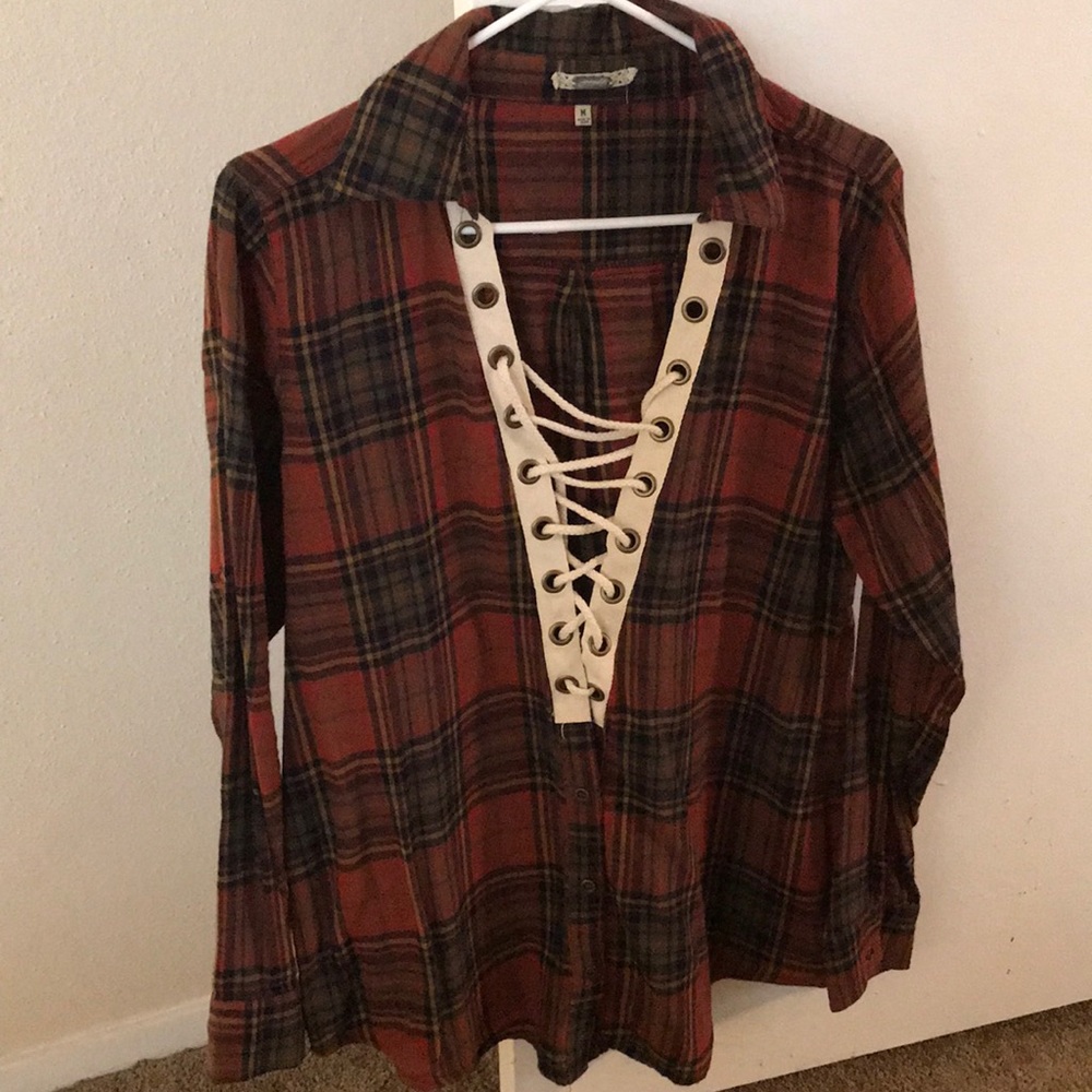 Gimmicks Lace Up Flannel